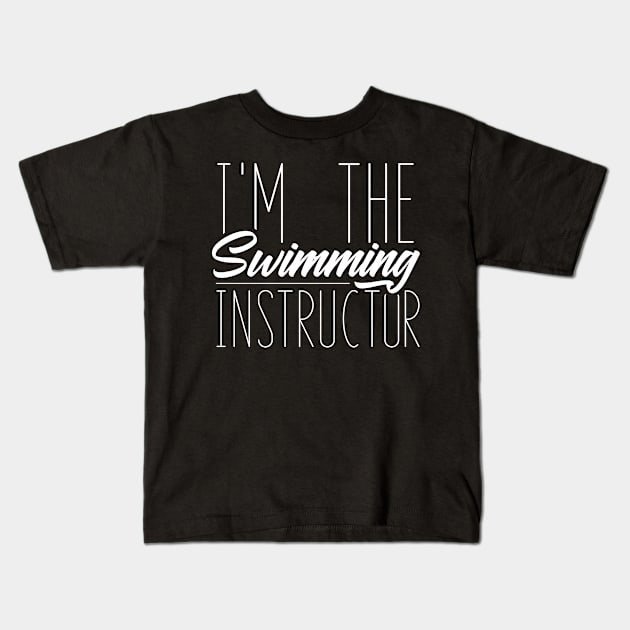 Swimmer Swim Coach Teacher Swimming Instructor Course Kids T-Shirt by dr3shirts